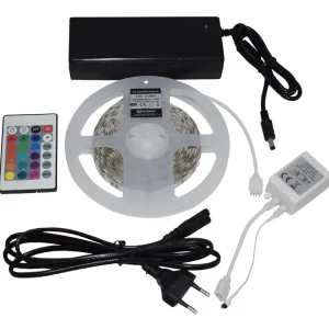 Schneller Versand LED Streifen 14,4W/m ohne Schutz RGB kompletter Satz 5m