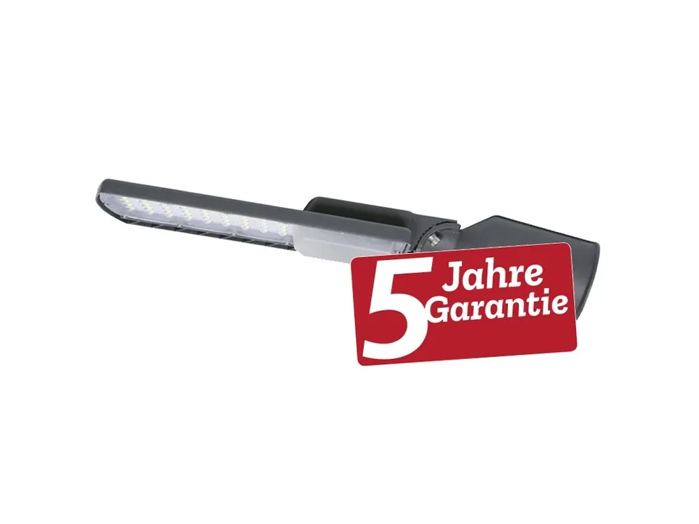 Solange Der Vorrat Reicht Graue LED-Straßenbeleuchtung 60W auf Ausleger warmweiß