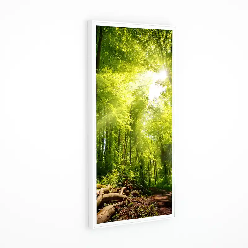 Fenster-Attrappe mit Licht – Blick in den grüne Wald Neue Kollektion