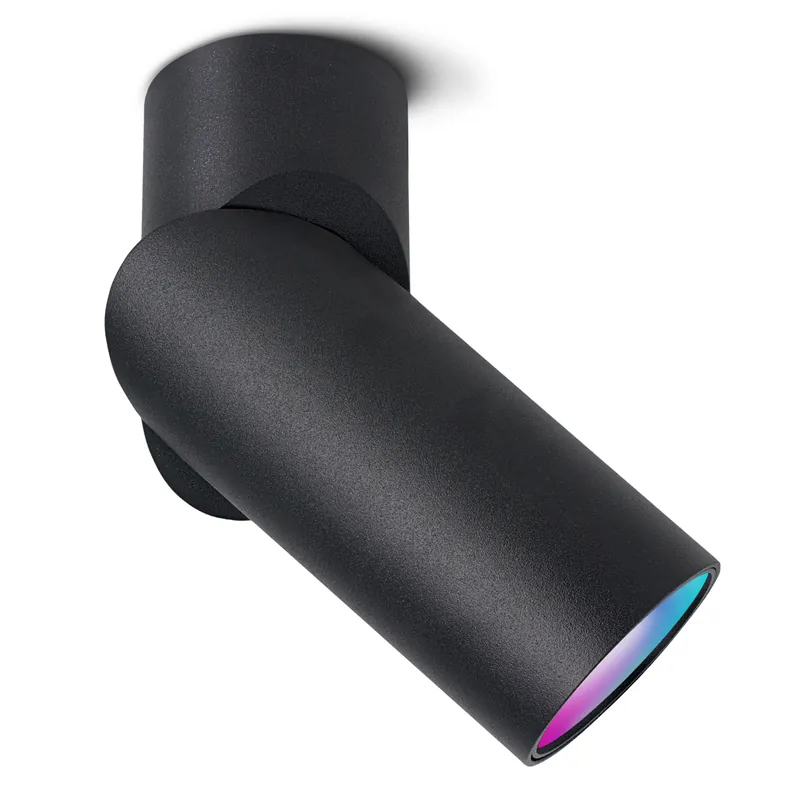TOBI-L Spot Aufbaustrahler schwenkbar schwarz mit WLAN RGB LED GU10 dimmbar 5W 230V Sonderaktion