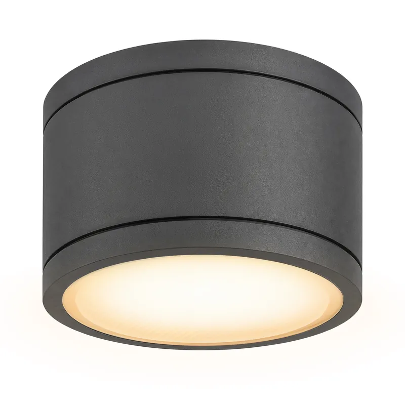 Preiswert CELI-WX Aufbauleuchte flach IP44 anthrazit mit LED GX53 dimmbar 6W LumiFLEX Lichtfarbe warm / neutral / kalt 230V