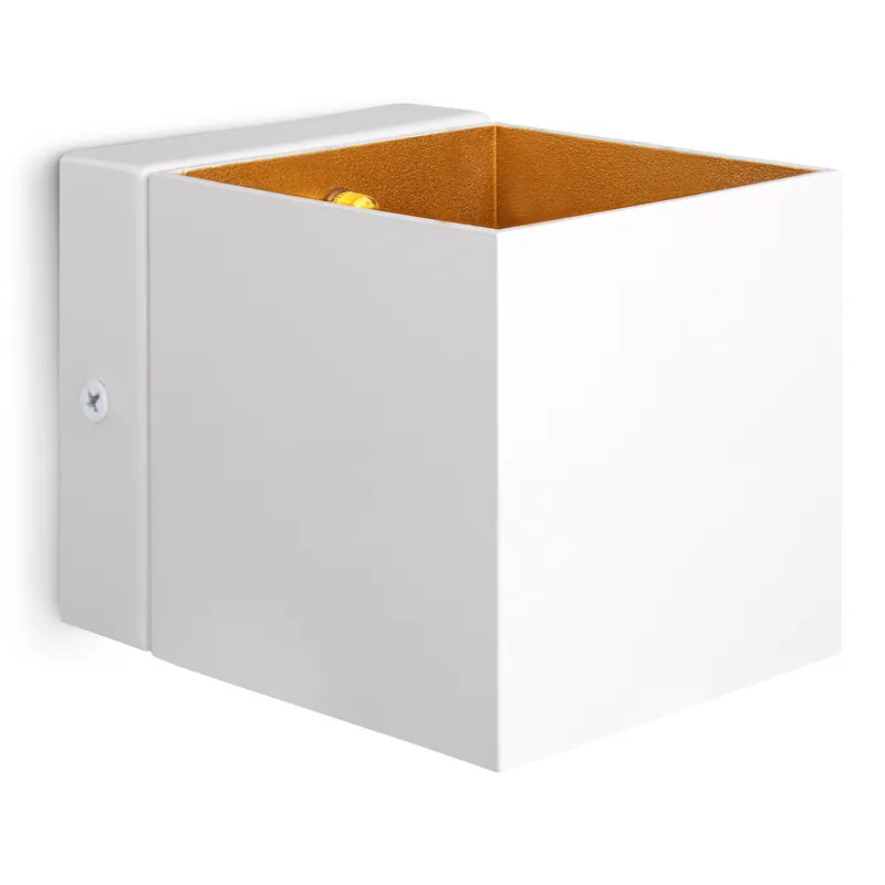 EPITA Wandaufbauleuchte weiß gold Up & Down Licht inkl. LED G9 Leuchtmittel dimmbar 3W warmweiß Zertifiziert