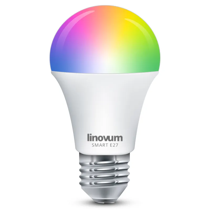 Smarte LED E27 Birne Alexa Google steuerbar via App dimmbar RGB & Licht 3000K-6500K Aktuell