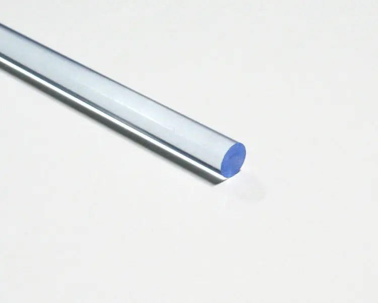 Sofort Bestellen 2 m fluo LISA® Acrylstab Rund Ø 10 mm hellblau