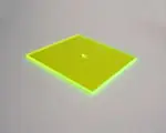 grünes Sonnenfänger Quadrat 10 cm mit Loch Ø 5 mm Sofort Bestellen