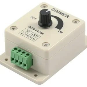 Preisknaller Pro Serie LED Dreh Dimmer 12/24V., 8 Ampere