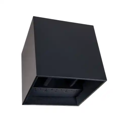 LED Wandlampe Cube Up& Down schwarz matt 2x 3W. 3000K 220Lm 1-120° IP65 Mega-Angebot