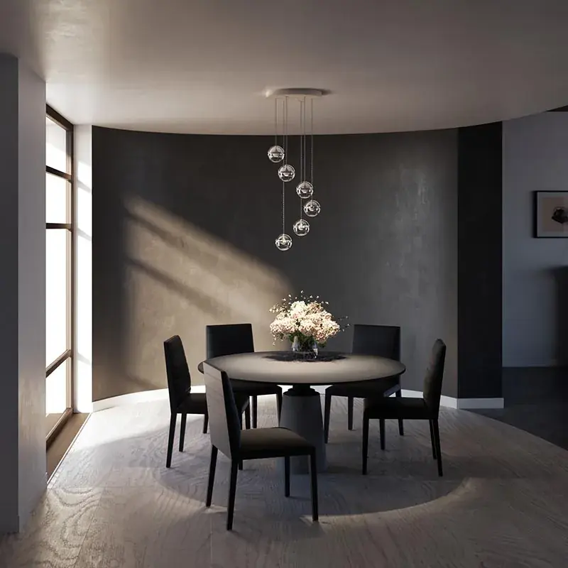Abverkauf Lumina Limbus Chandelier LED-Pendelleuchte 6-flammig