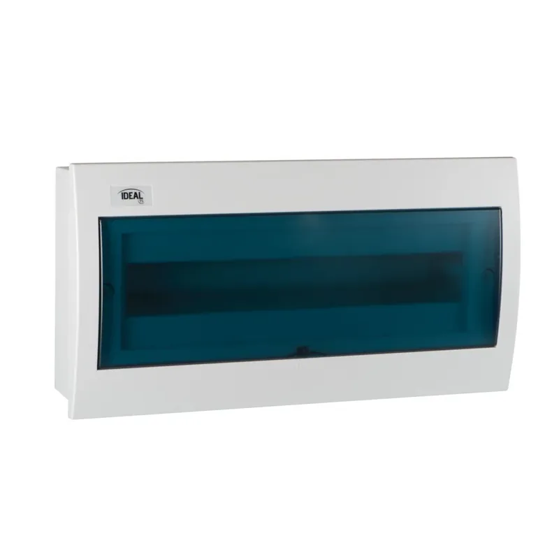 Distribution box white / blue 426x102x210, 18P IP30 230/400V Neue Kollektion