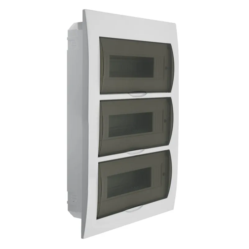 Distribution box / fuse box / power distributor, 3 rows, 455 x 293 x 65, IP40, 230/400V Knallerangebot