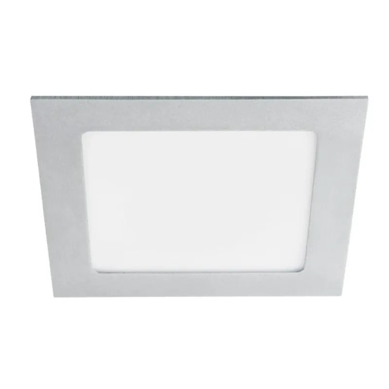 Must-Have LED recessed ceiling light made of aluminum square 170mm x 170mm IP44 12W 230V