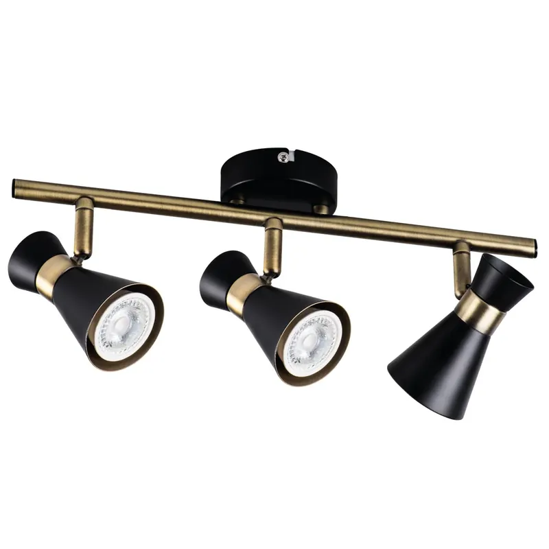 3-bulb ceiling lights, horizontally and vertically adjustable, IP20 230V GU10 Preiswert