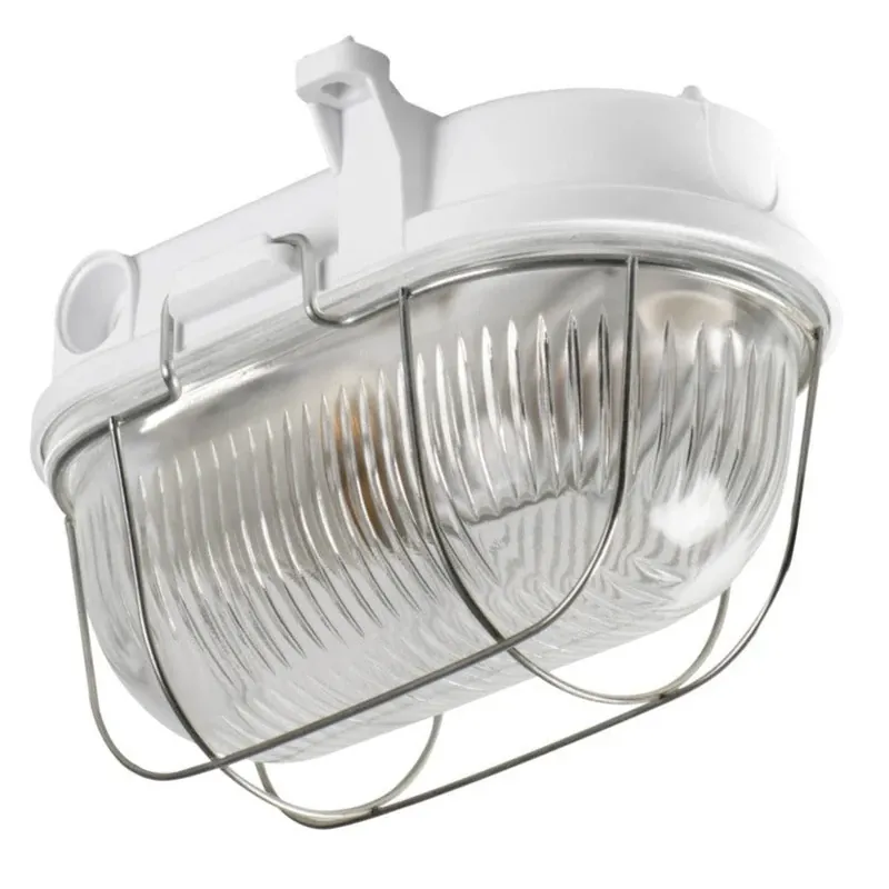 Begrenztes Angebot Basement light with metal grille, IP54 E27 / 230V