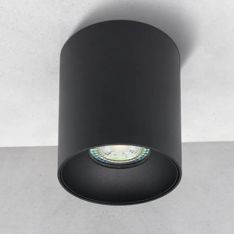 Preis Gesenkt Surface-mounted spotlight surface-mounted light made of aluminum SUNNY Round 140mm X Ø97mm IP20 GU10 230V