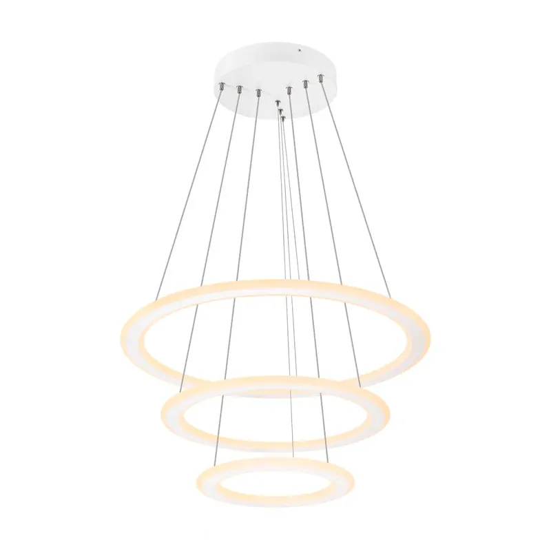 Direktkauf One Flat pendant light | Triple 300cm | Warm white 2700K/3000K | Dali 2 Touch | White