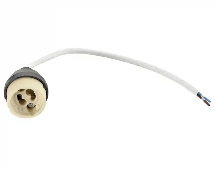 Echt 1 Stück GU10 Fassung 230V Brandschutzkabel 17cm Kabel